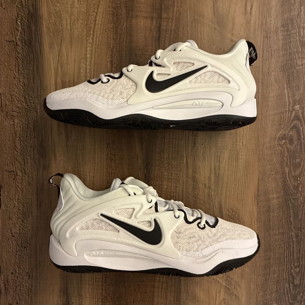 Nike KD15 TB Promo White Black Men Size 9 Basketball Shoes New DX6648-100